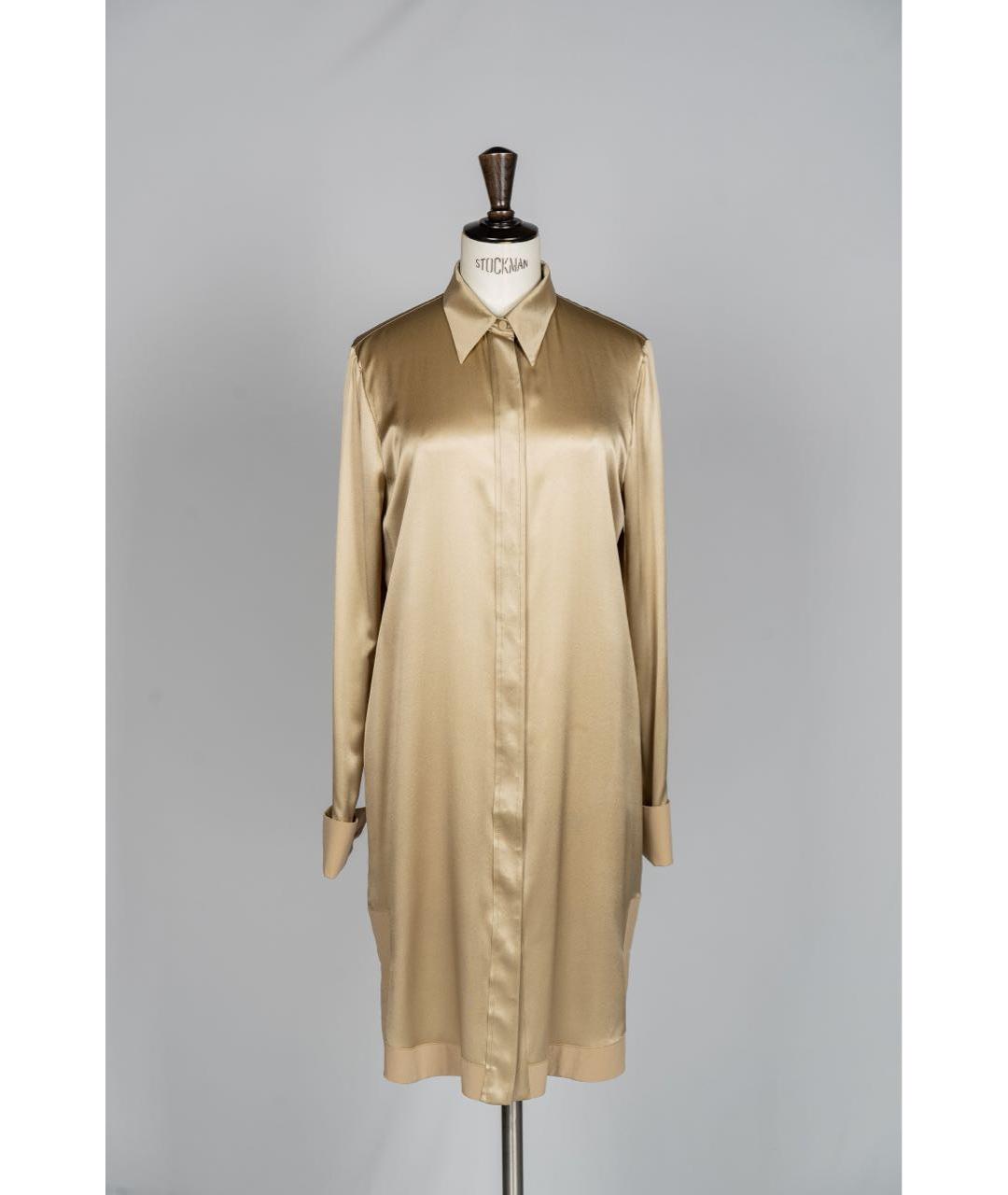 GIVENCHY Золотая шелковая рубашка, фото 8