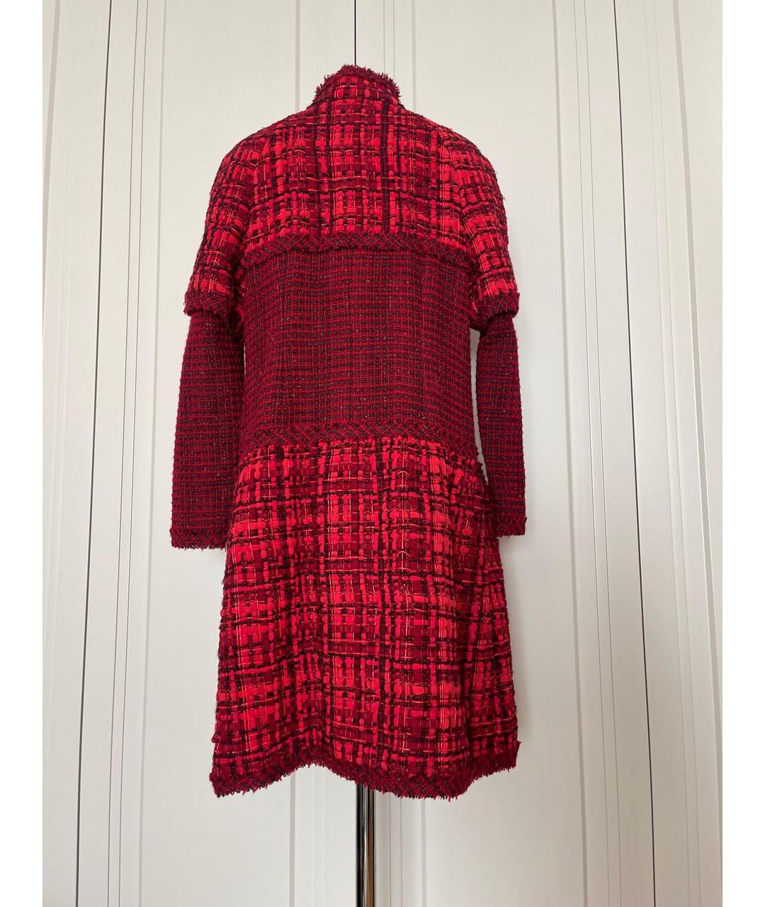 CHANEL Красное хлопковое пальто, фото 2