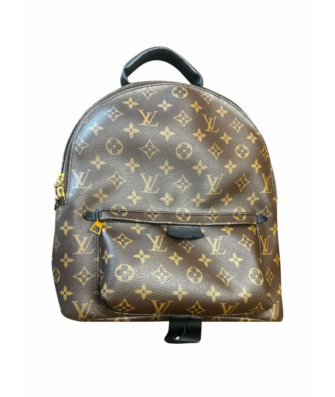 LOUIS VUITTON Коричневый кожаный рюкзак, фото 1