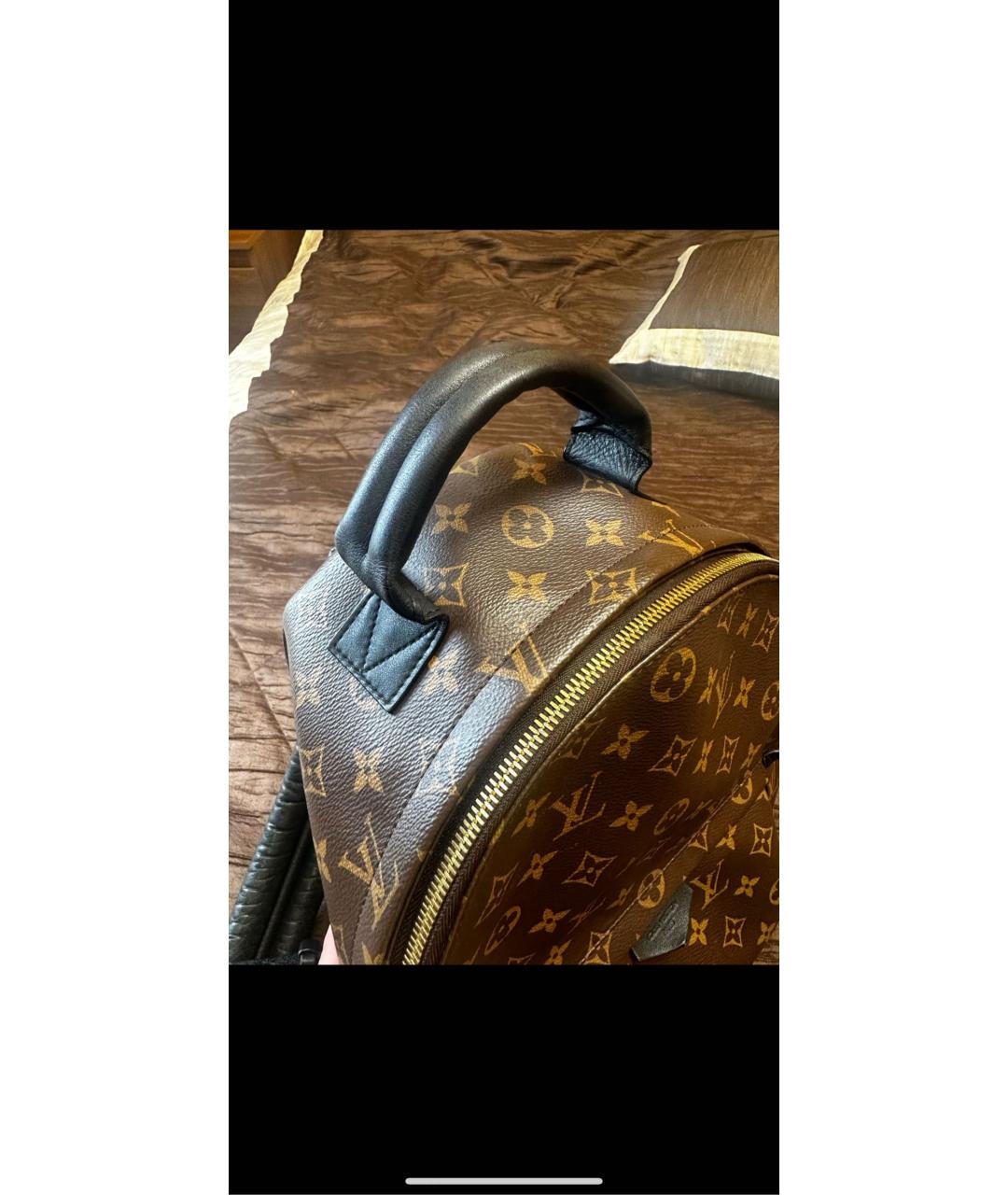 LOUIS VUITTON Коричневый кожаный рюкзак, фото 2