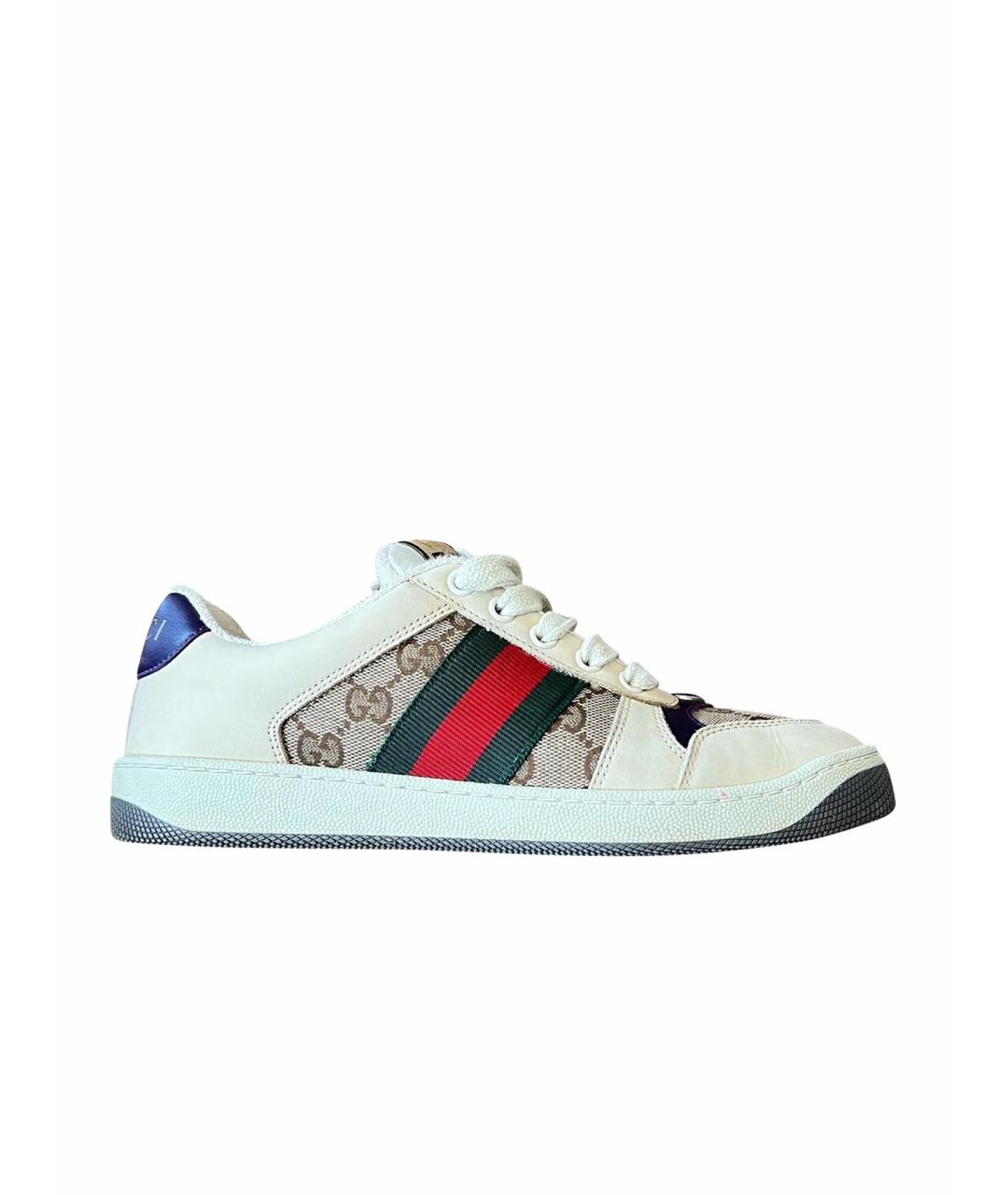 GUCCI Мульти кожаные кроссовки, фото 1