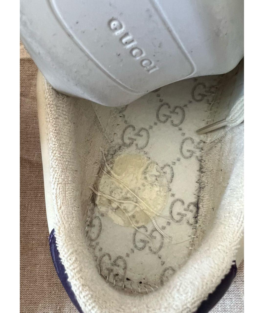 GUCCI Мульти кожаные кроссовки, фото 8