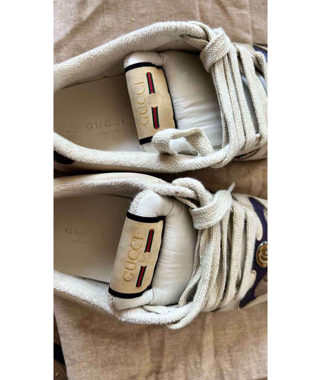 GUCCI Мульти кожаные кроссовки, фото 3