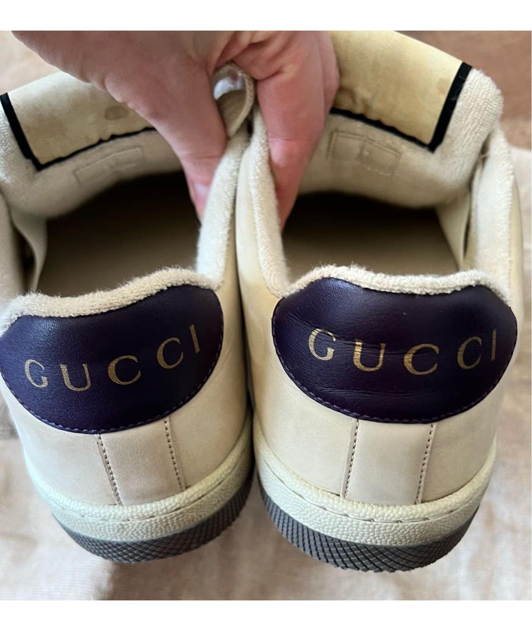 GUCCI Мульти кожаные кроссовки, фото 4