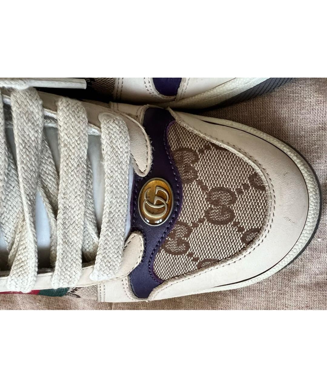 GUCCI Мульти кожаные кроссовки, фото 6