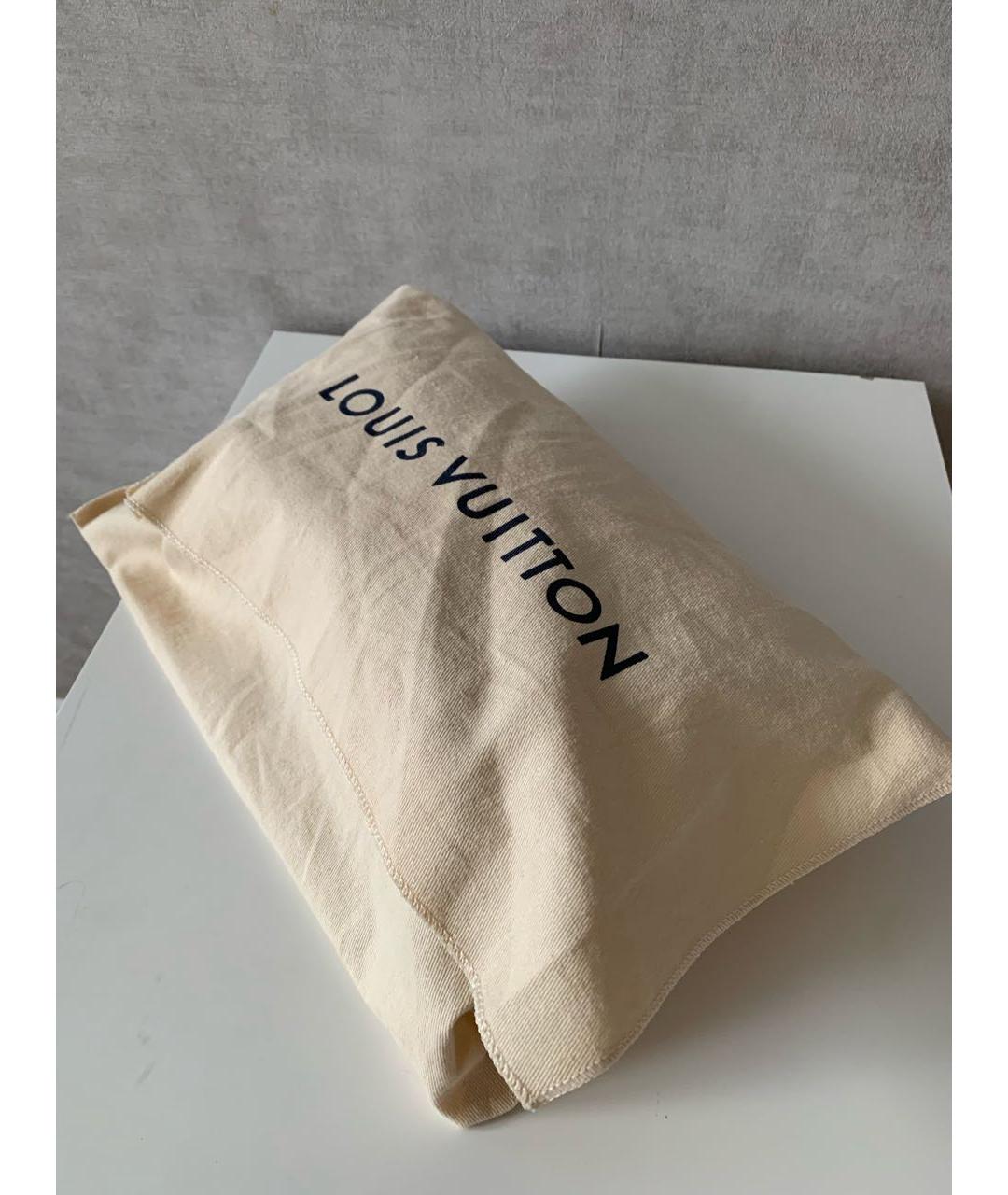 LOUIS VUITTON Темно-синяя кожаная сумка через плечо, фото 8