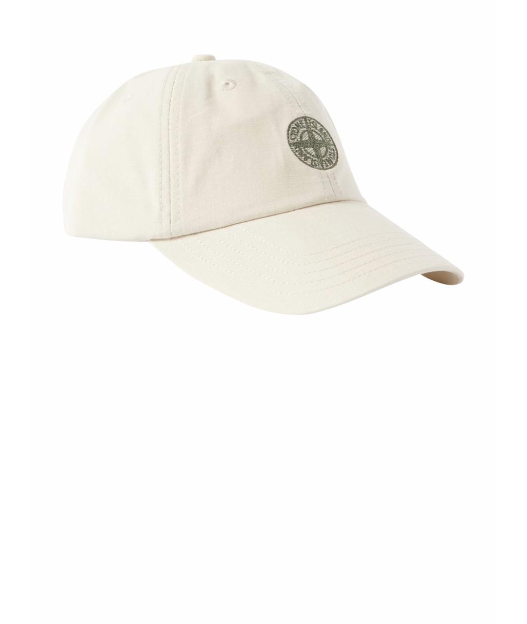 STONE ISLAND Бежевая хлопковая кепка/бейсболка, фото 1
