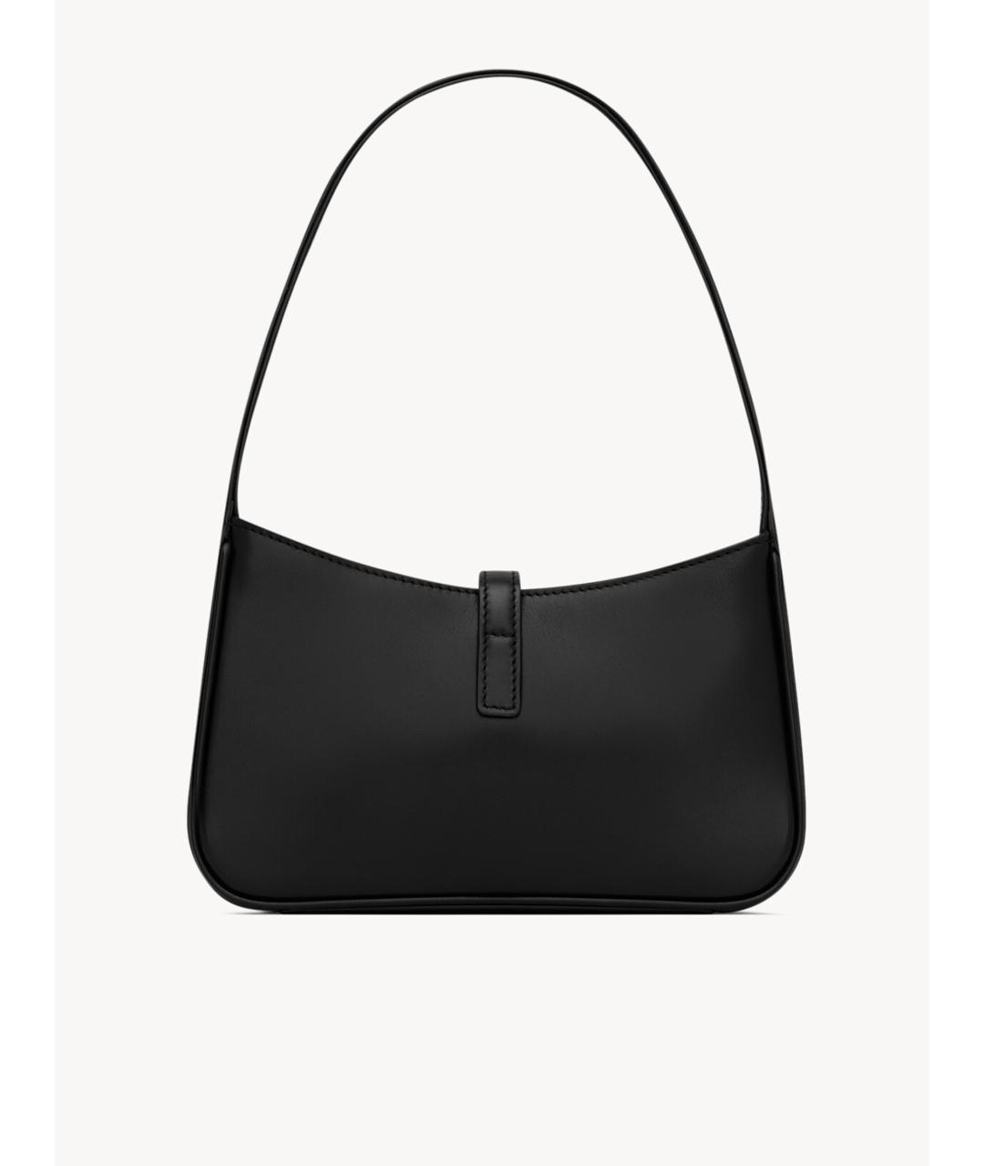 SAINT LAURENT Черная кожаная сумка через плечо, фото 2