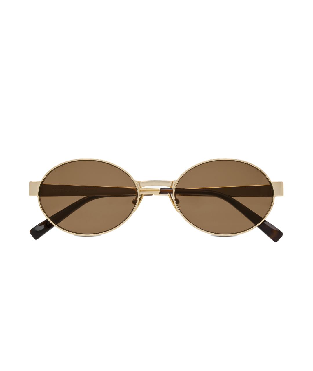 SAINT LAURENT Коричневые солнцезащитные очки, фото 1