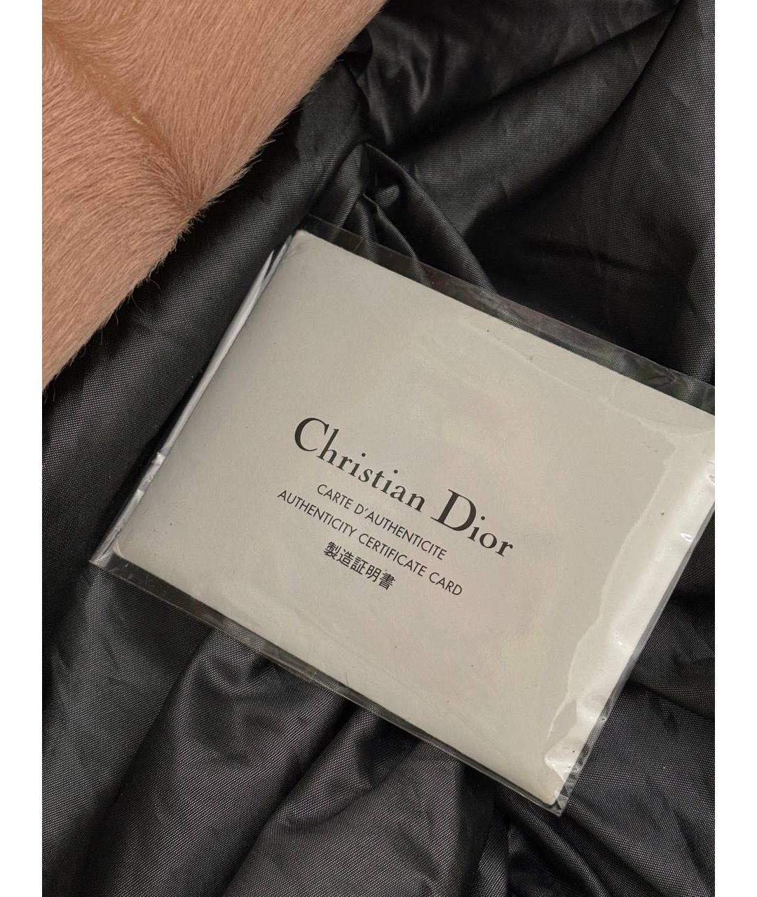 CHRISTIAN DIOR Розовая меховая сумка тоут, фото 6