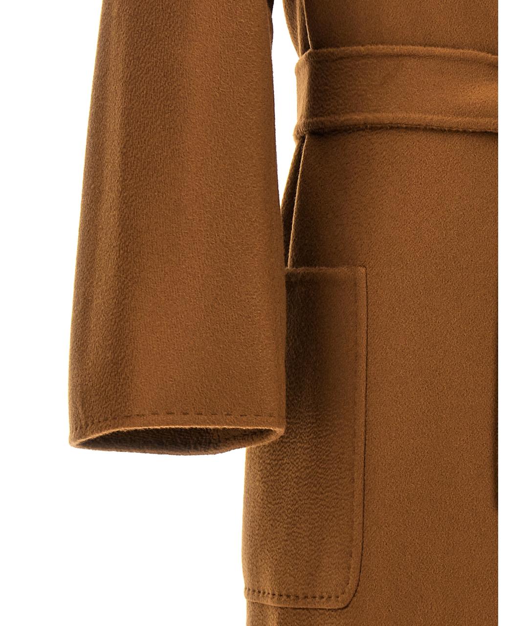 MAX MARA Коричневое кашемировое пальто, фото 4