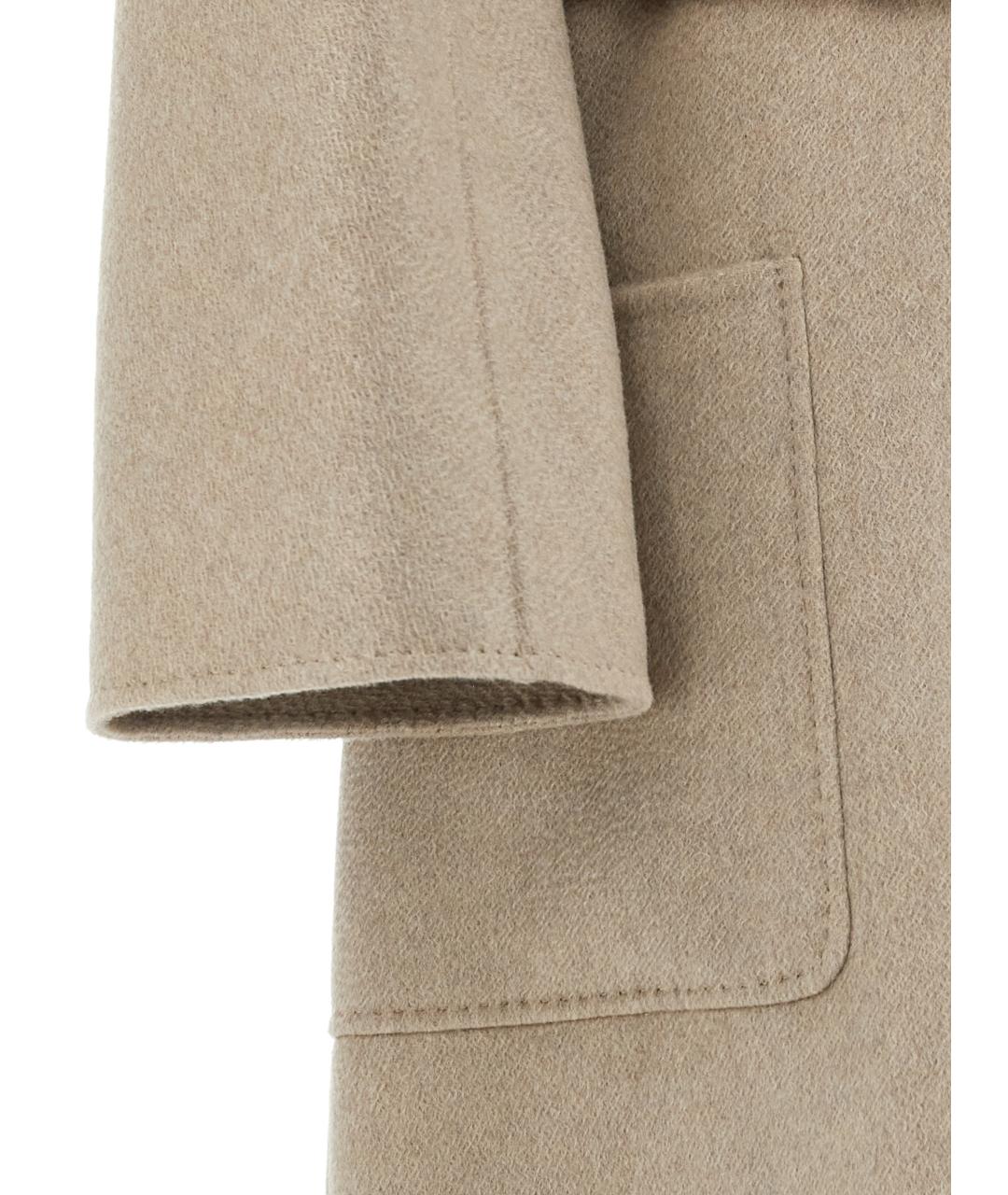 MAX MARA Бежевое кашемировое пальто, фото 4