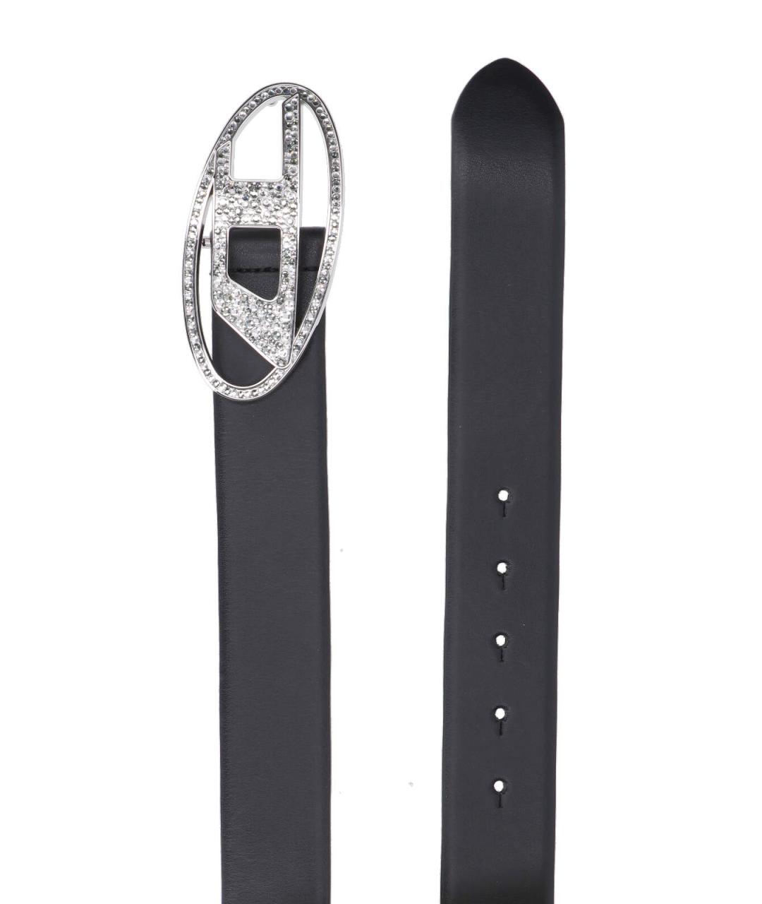 DIESEL Черный кожаный ремень, фото 2