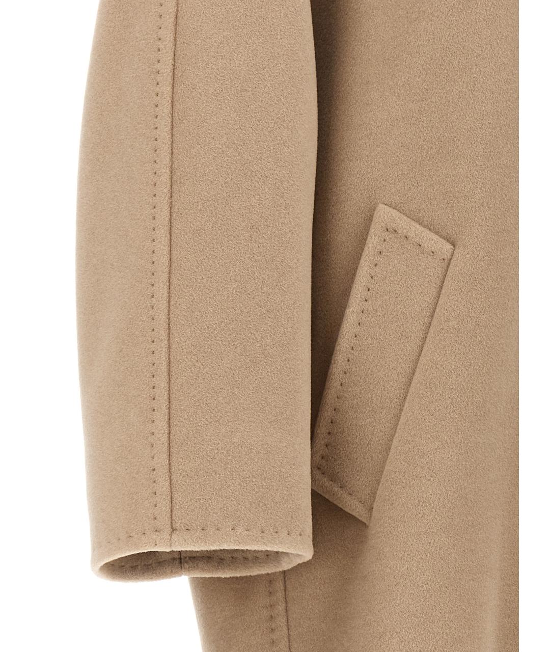 MAX MARA Бежевое шерстяное пальто, фото 4