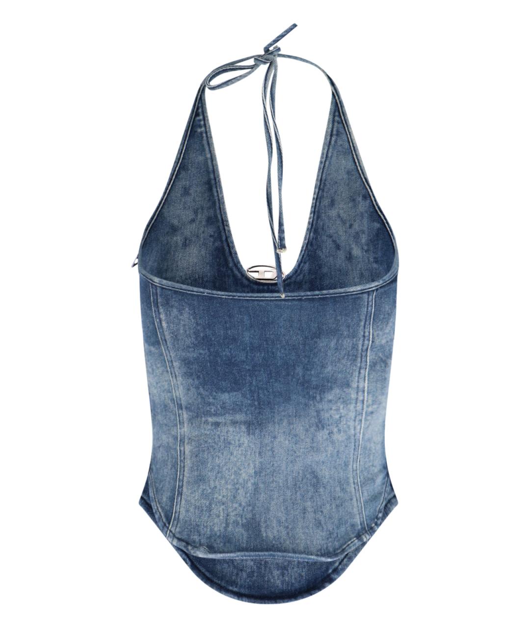 DIESEL Синяя хлопковая майка, фото 2