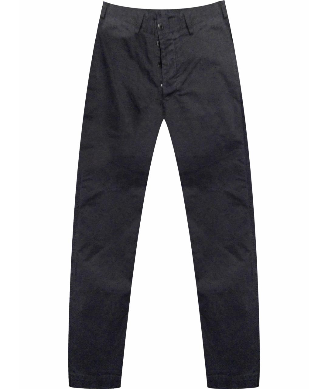 STONE ISLAND Темно-синие хлопко-эластановые брюки чинос, фото 1