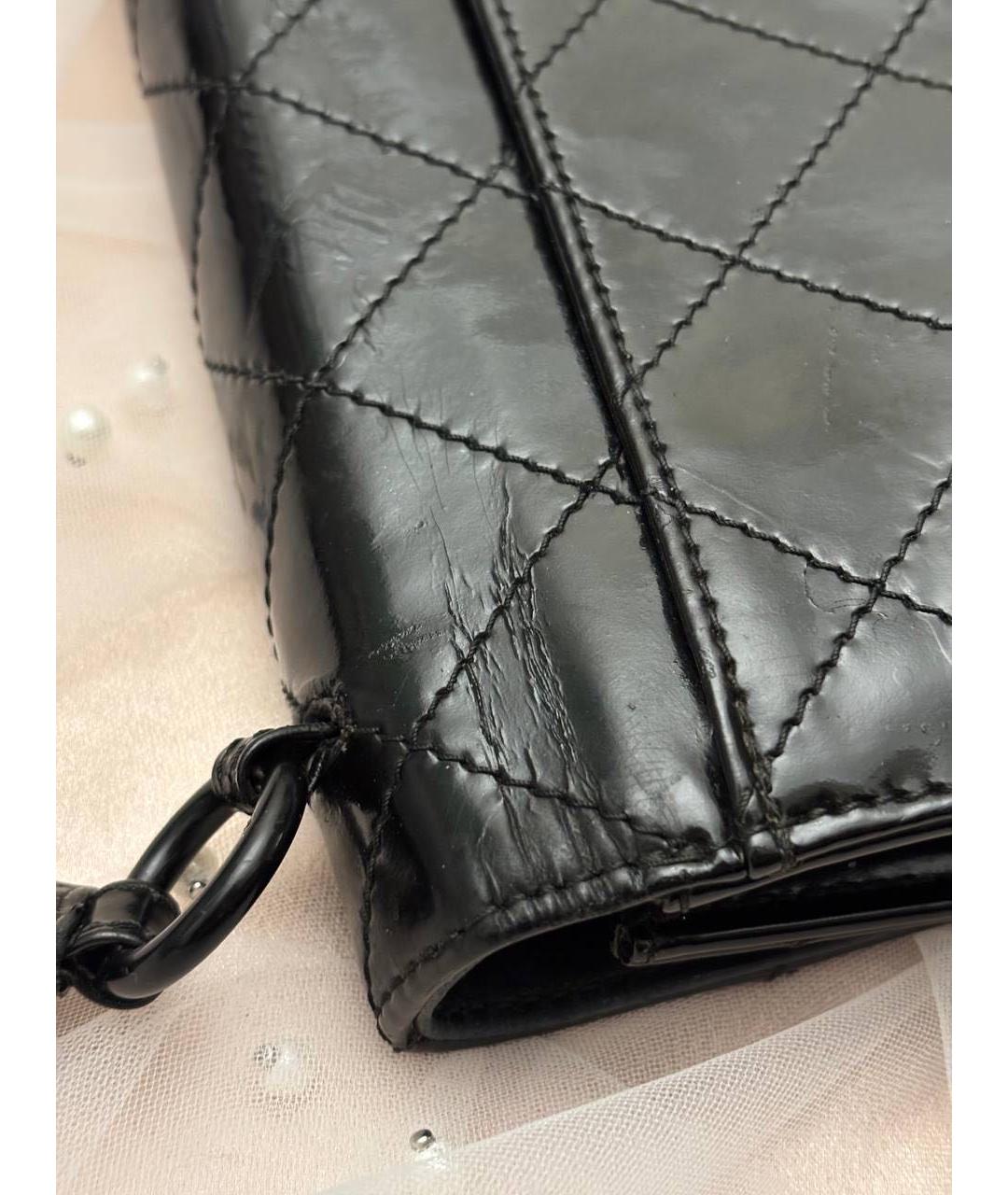 CHANEL Черная сумка тоут из лакированной кожи, фото 8