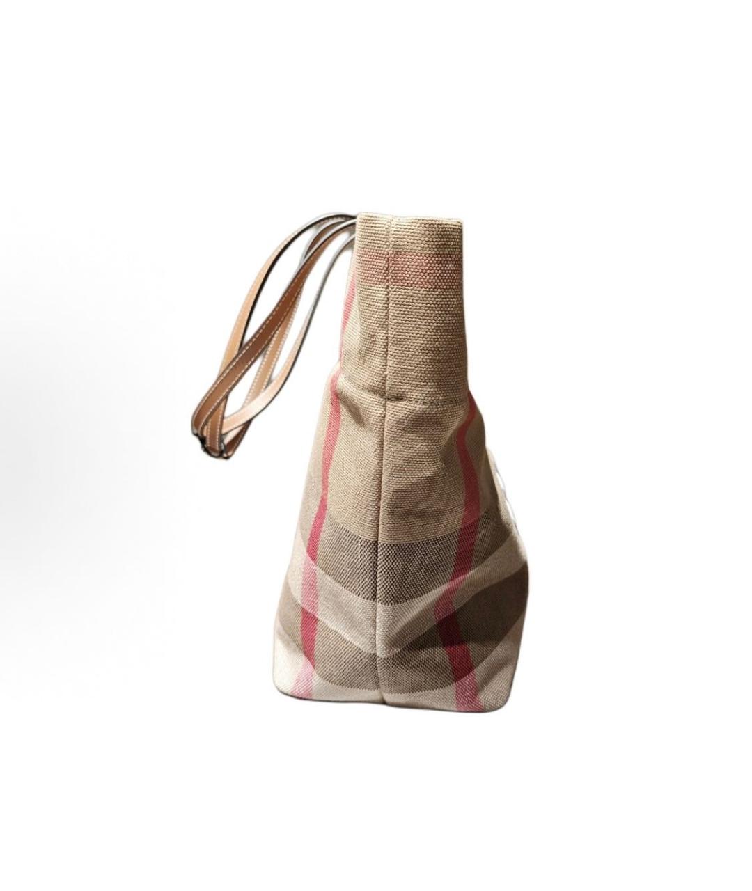 BURBERRY Бежевая сумка тоут, фото 3