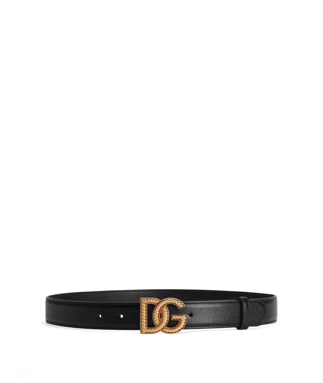 DOLCE&GABBANA Черный ремень, фото 1