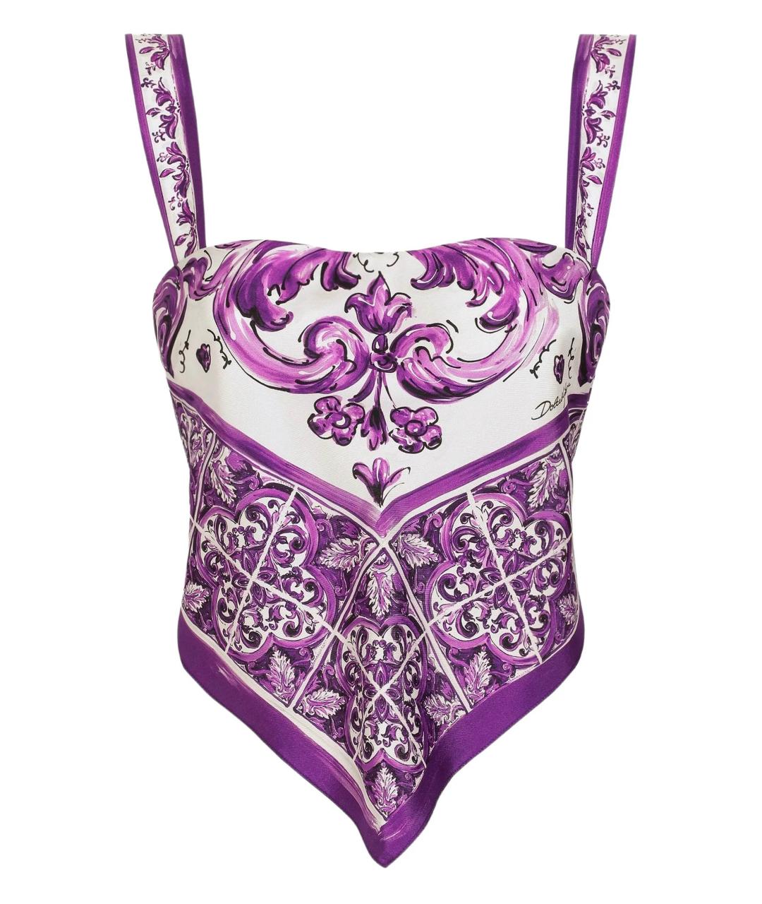 DOLCE&GABBANA Фиолетовый полиамидовый купальник, фото 1