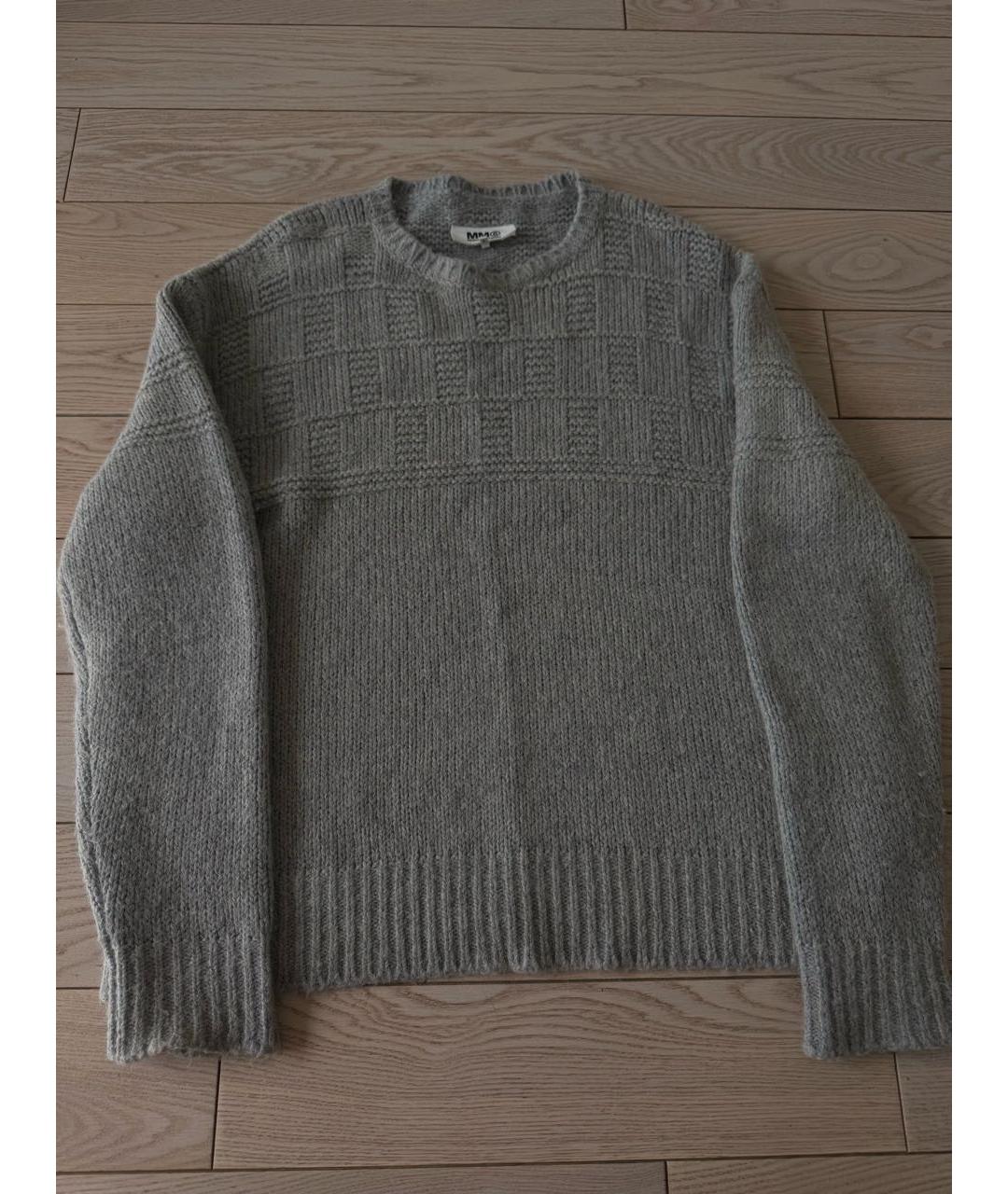 MM6 MAISON MARGIELA Антрацитовый кашемировый джемпер / свитер, фото 3