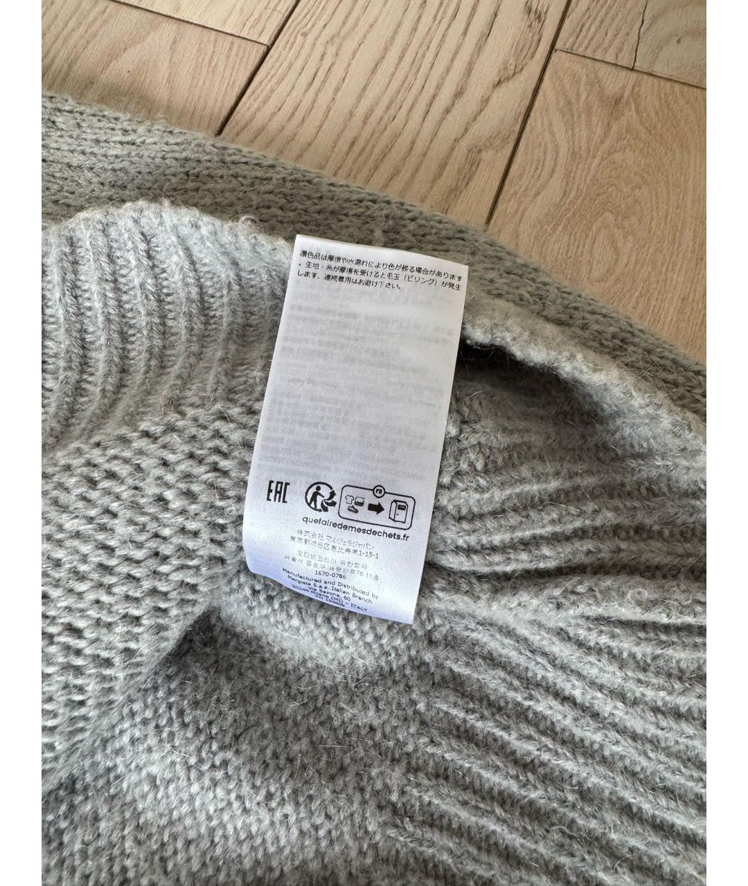 MM6 MAISON MARGIELA Антрацитовый кашемировый джемпер / свитер, фото 6