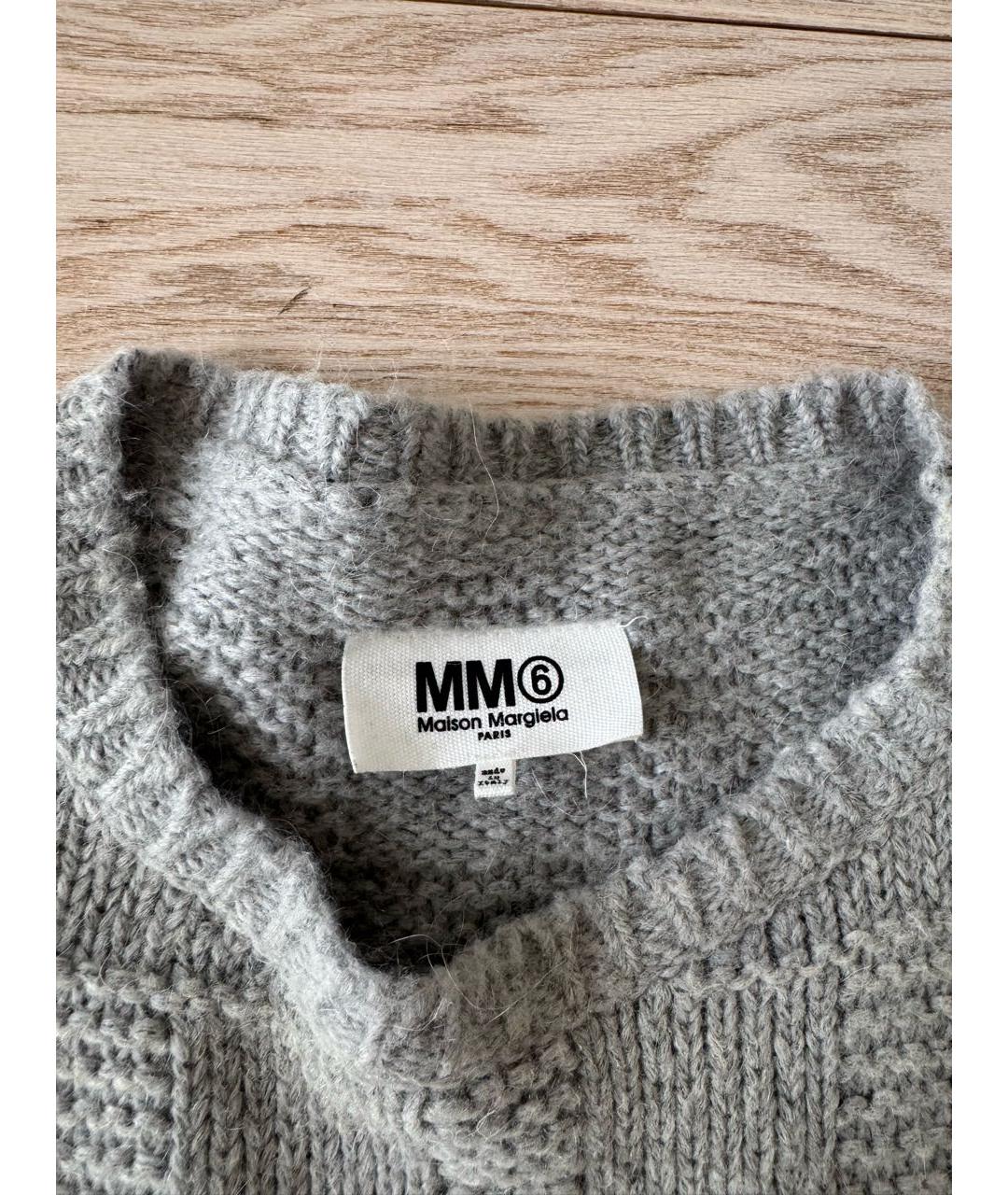 MM6 MAISON MARGIELA Антрацитовый кашемировый джемпер / свитер, фото 4