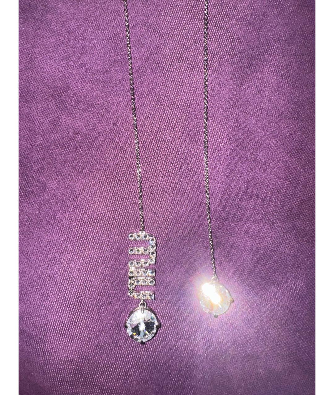 MIU MIU Серебряное колье, фото 4