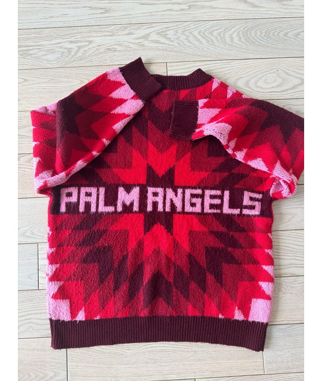 PALM ANGELS Красный кашемировый джемпер / свитер, фото 2