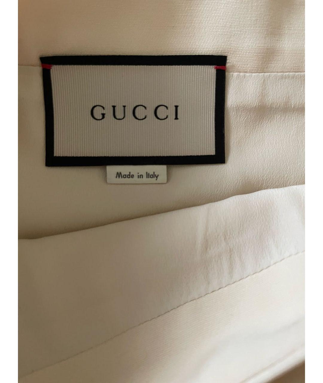 GUCCI Бежевая шерстяная юбка миди, фото 3