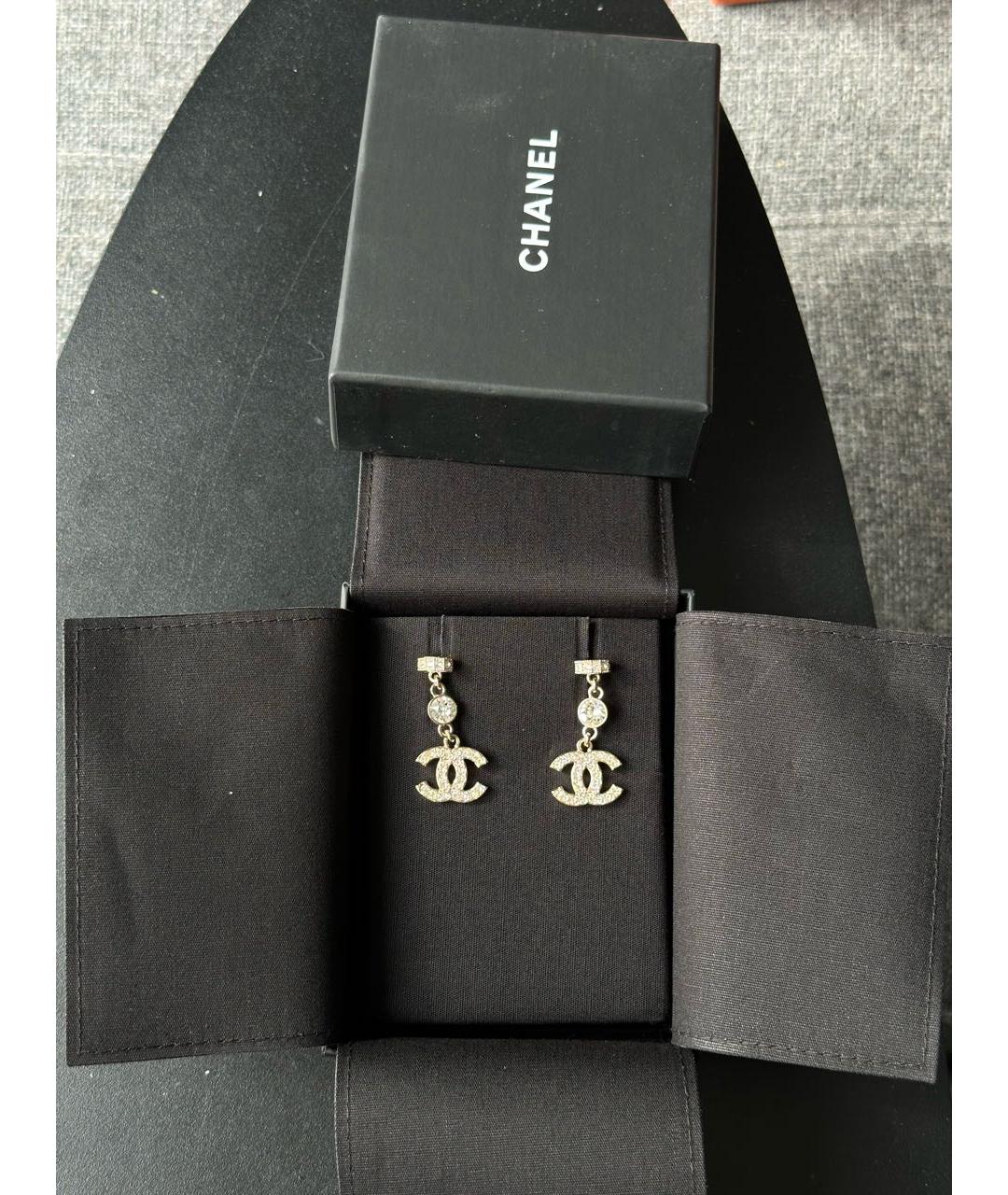 CHANEL Серебряные с серебряным покрытием серьги, фото 2