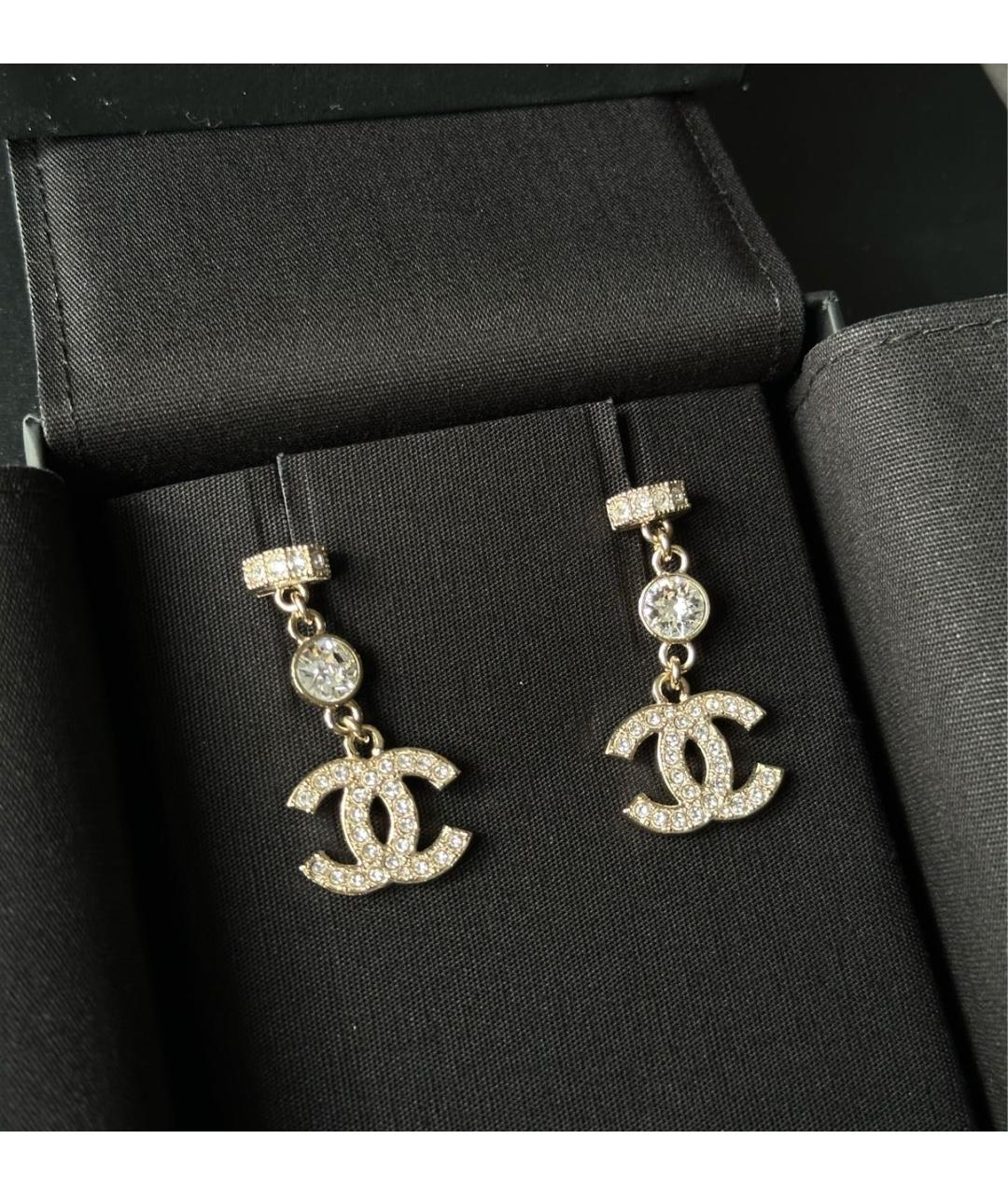CHANEL Серебряные с серебряным покрытием серьги, фото 3