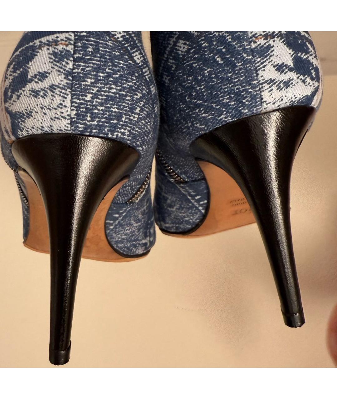 CHRISTIAN DIOR Синие ботильоны, фото 4