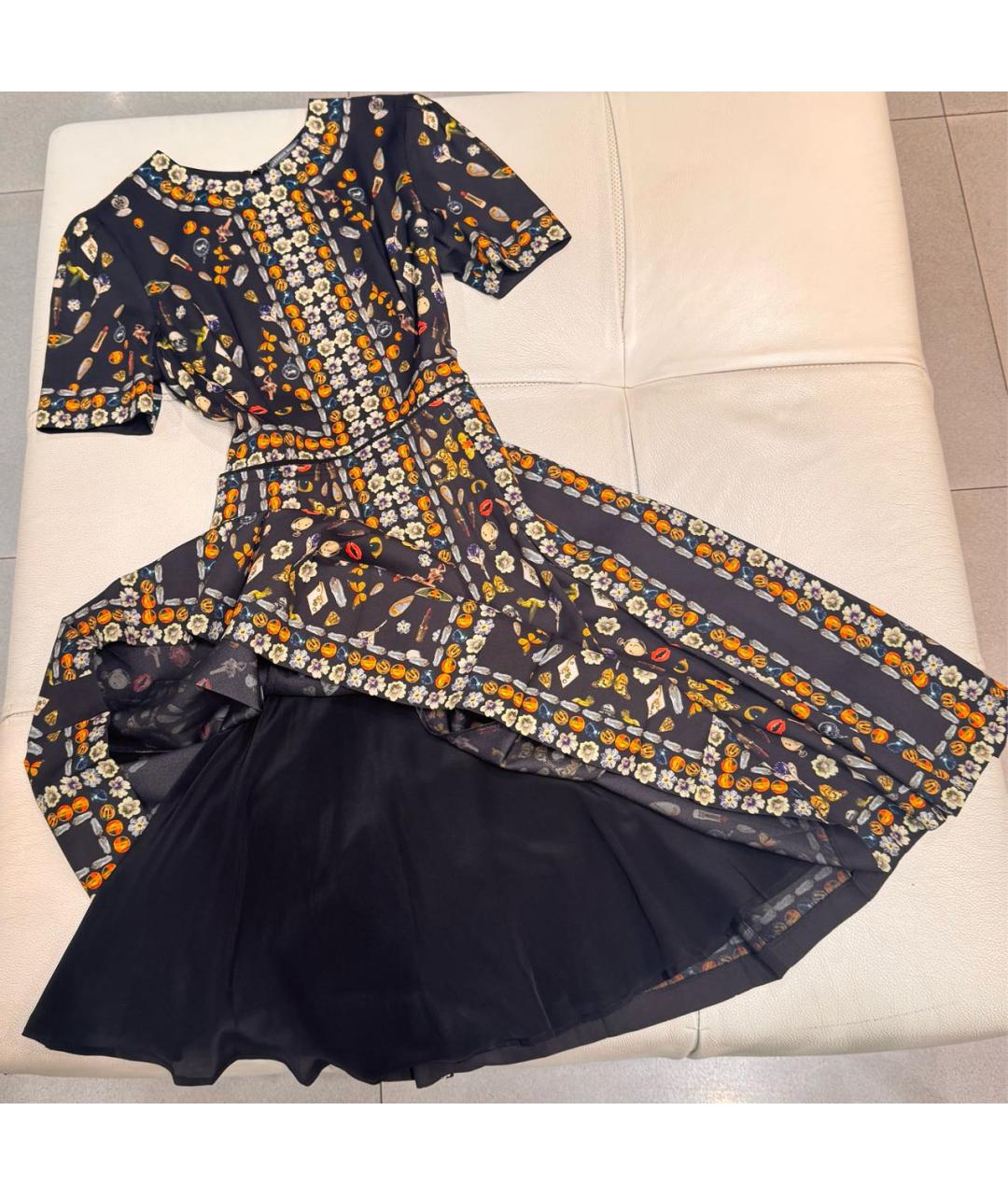 ALEXANDER MCQUEEN Черное вискозное коктейльное платье, фото 4