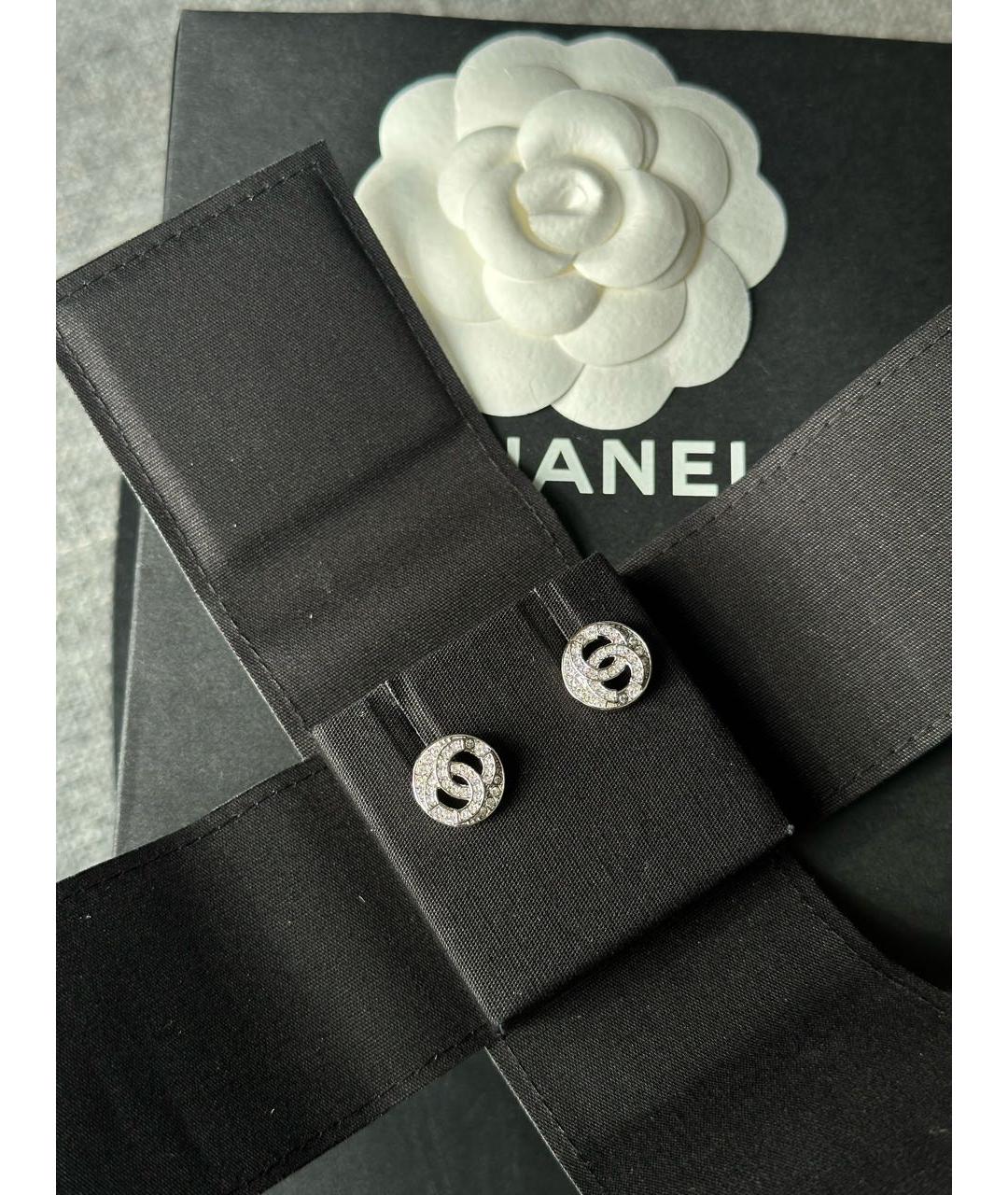 CHANEL Серебряные с серебряным покрытием серьги, фото 2