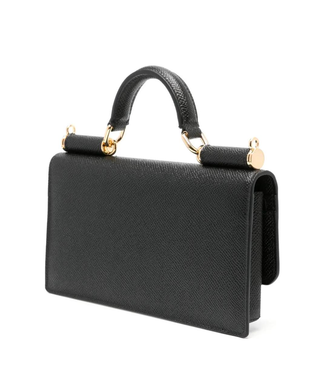 DOLCE&GABBANA Черная сумка с короткими ручками, фото 3