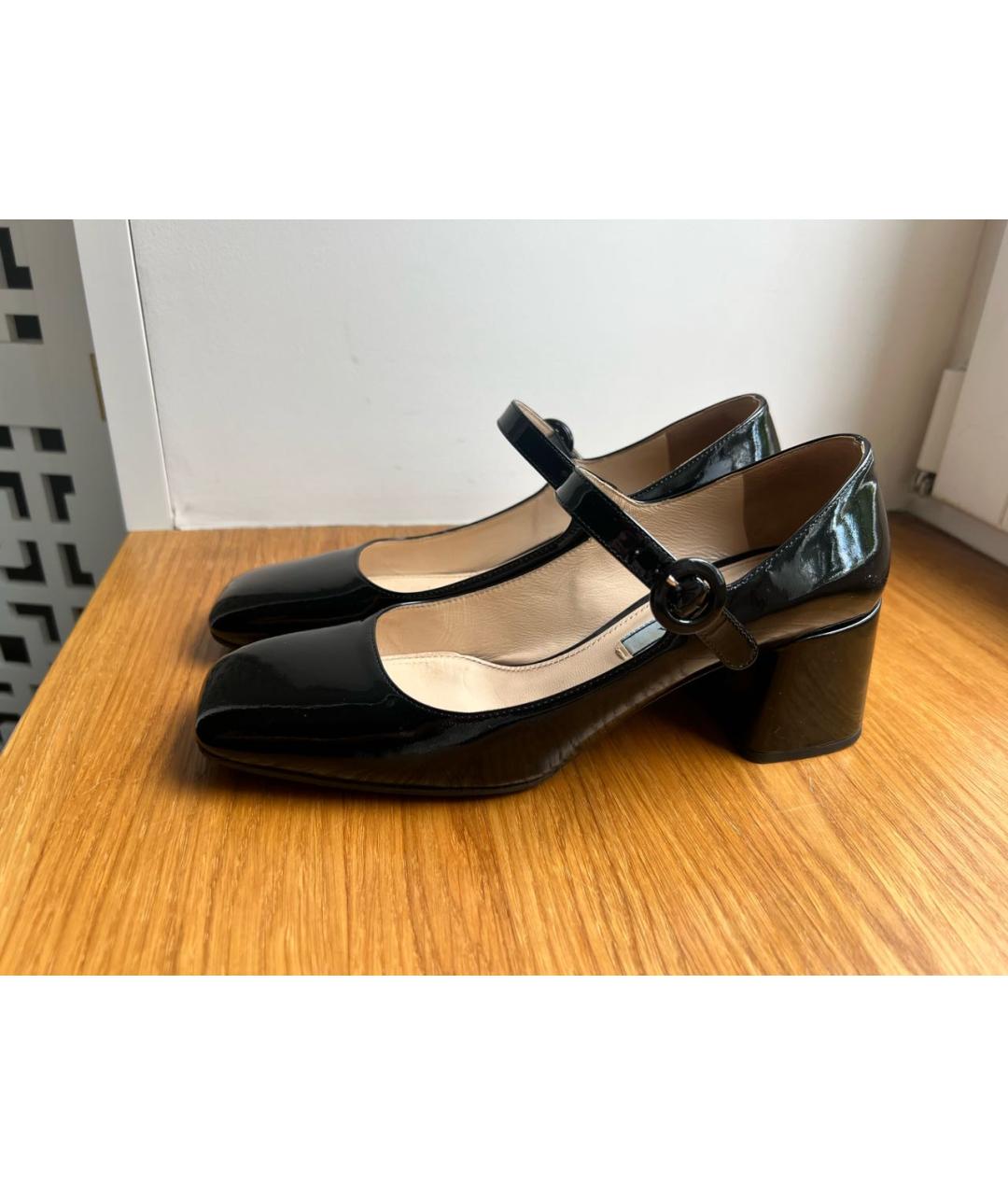 PRADA Черные туфли из лакированной кожи, фото 6