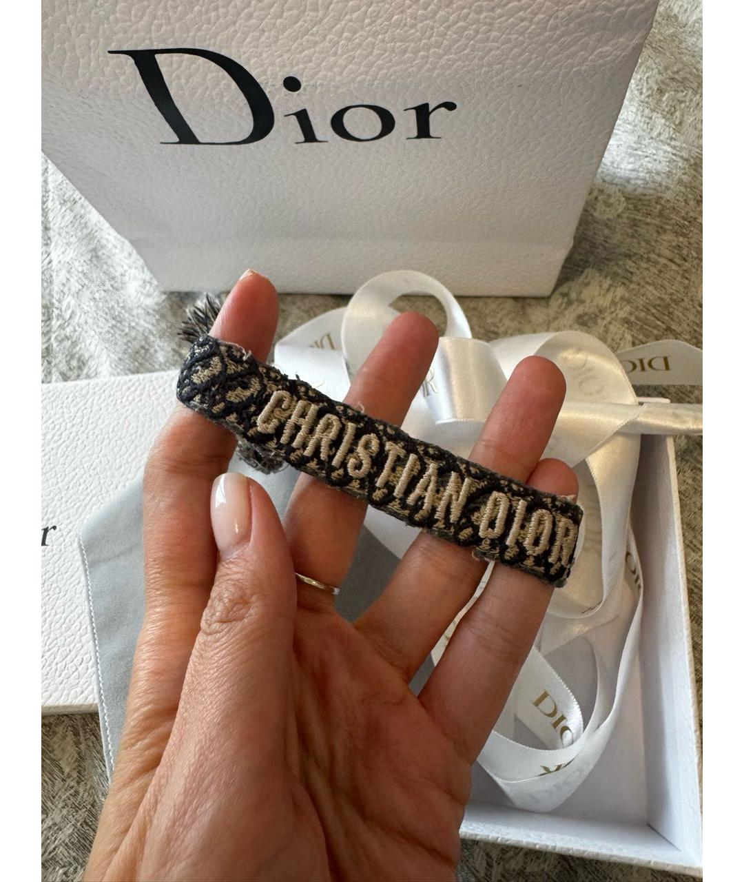 CHRISTIAN DIOR Антрацитовый браслет, фото 8