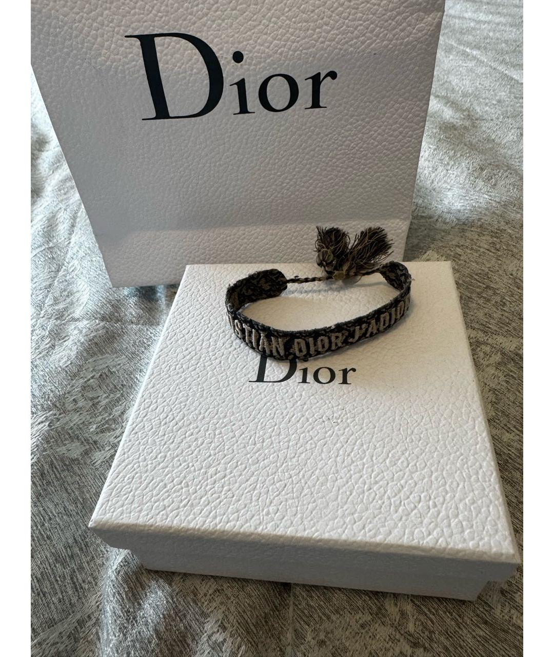 CHRISTIAN DIOR Антрацитовый браслет, фото 9