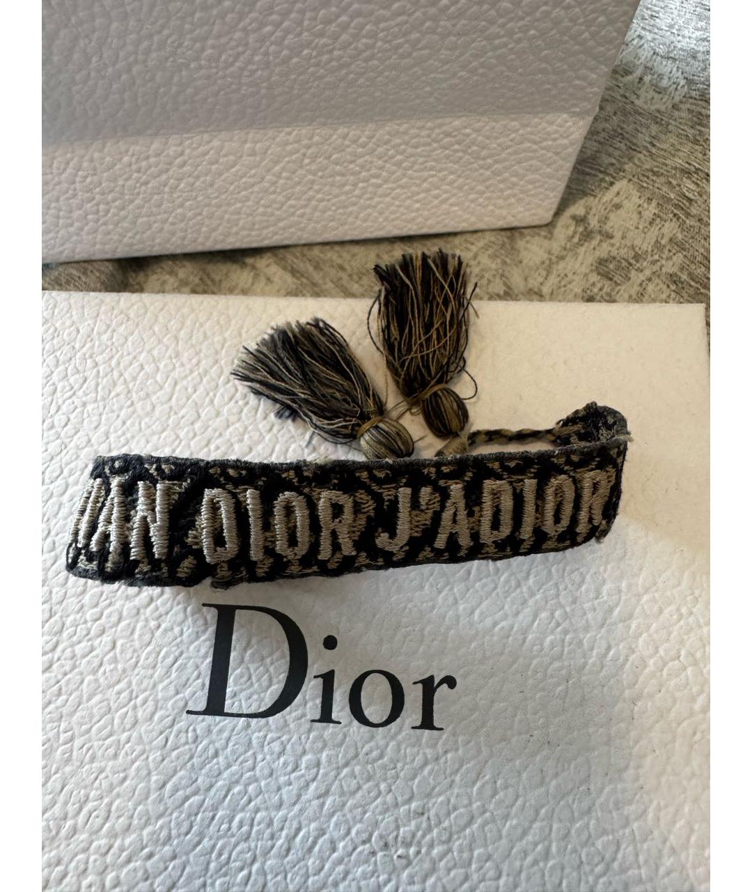 CHRISTIAN DIOR Антрацитовый браслет, фото 2