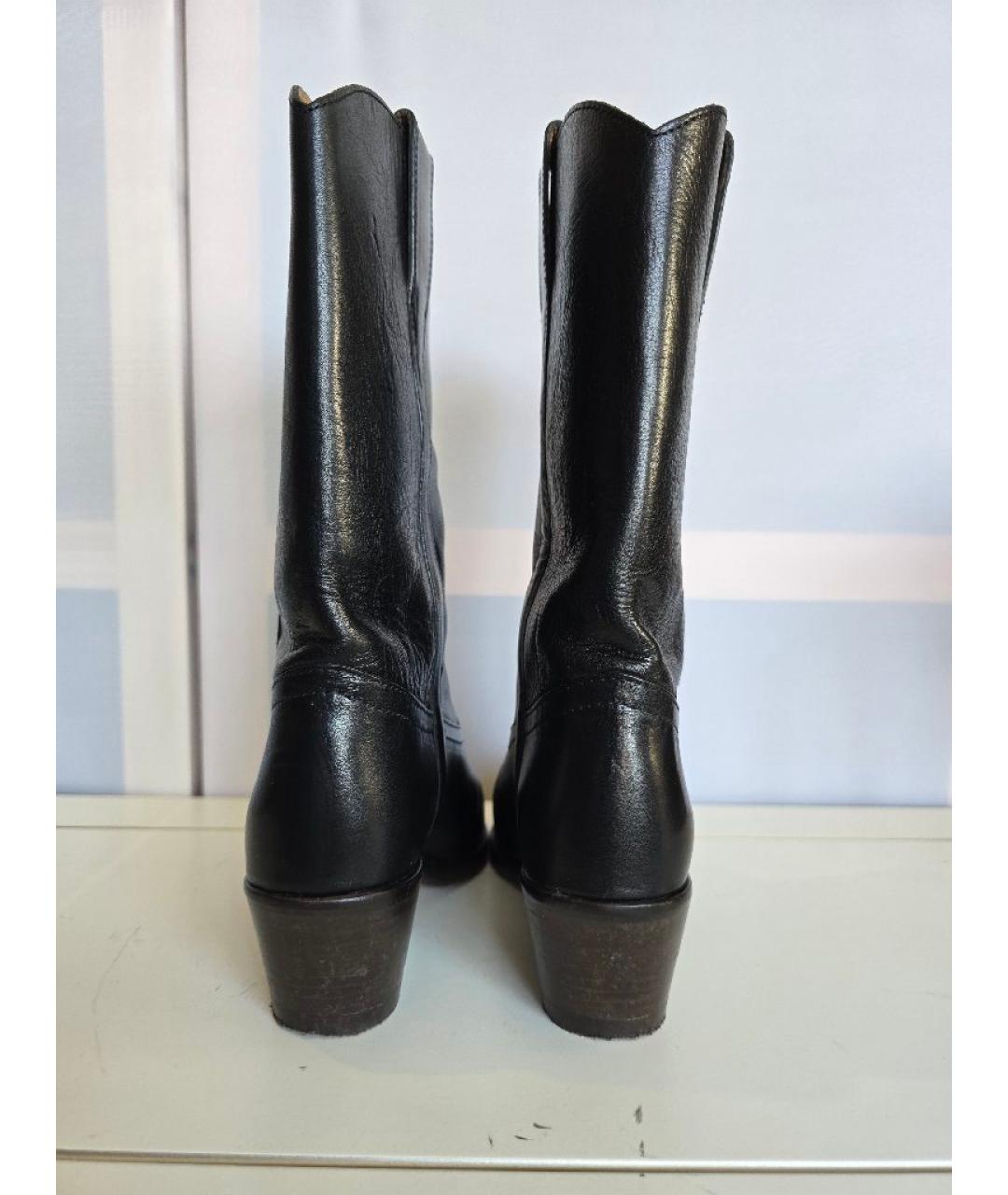 ISABEL MARANT Черные кожаные полусапоги, фото 4