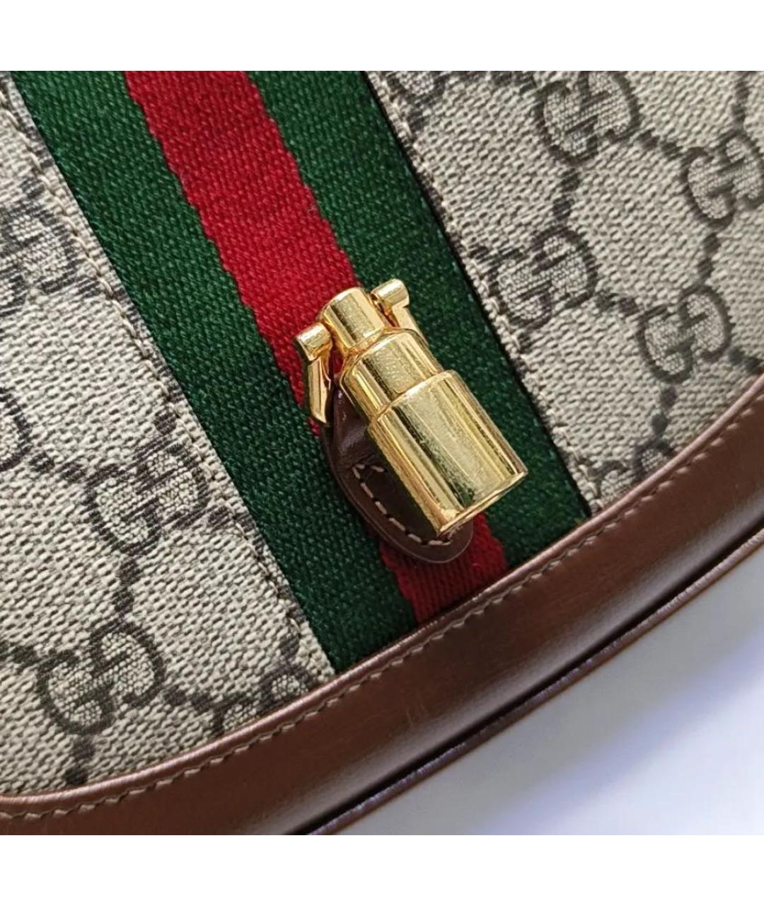 GUCCI Коричневая кожаная сумка с короткими ручками, фото 7