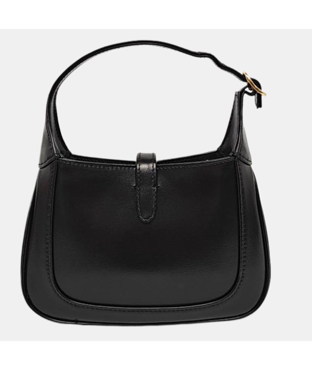 GUCCI Черная кожаная сумка через плечо, фото 4
