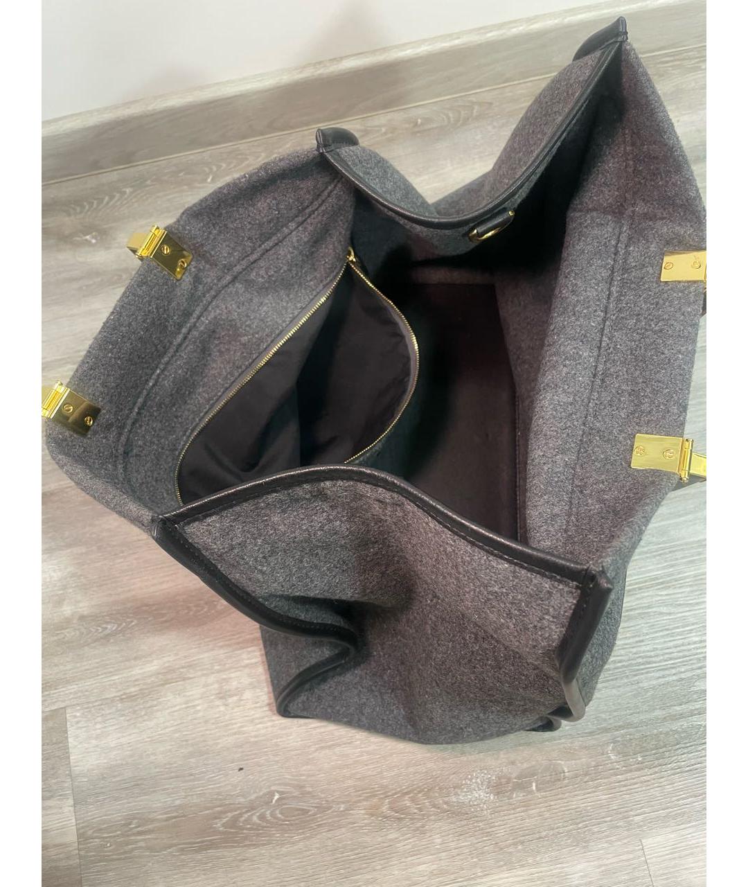 FENDI Антрацитовая тканевая дорожная/спортивная сумка, фото 3