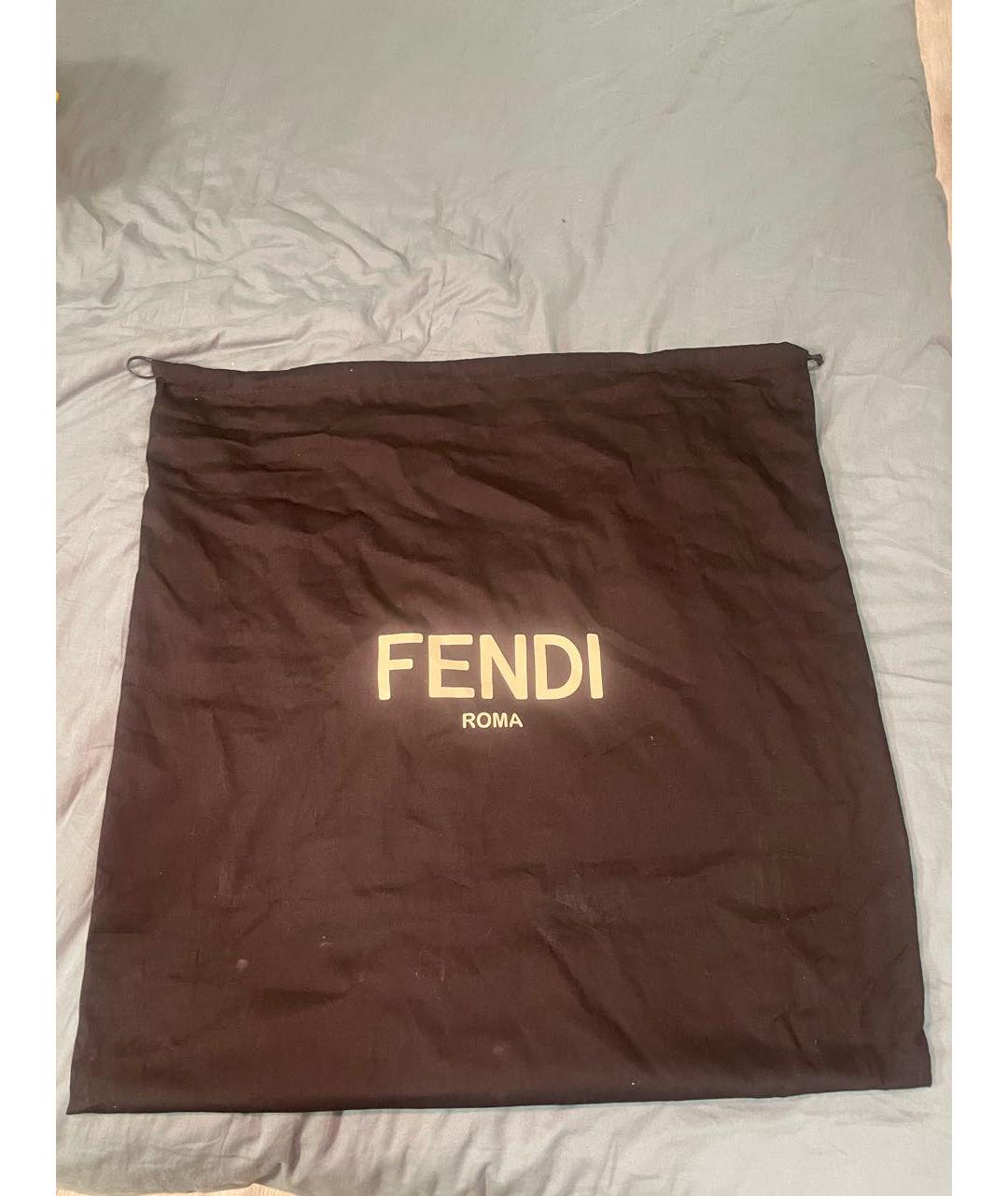 FENDI Антрацитовая тканевая дорожная/спортивная сумка, фото 4