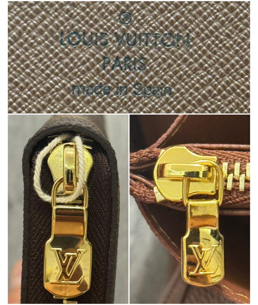 LOUIS VUITTON Коричневый кошелек, фото 5