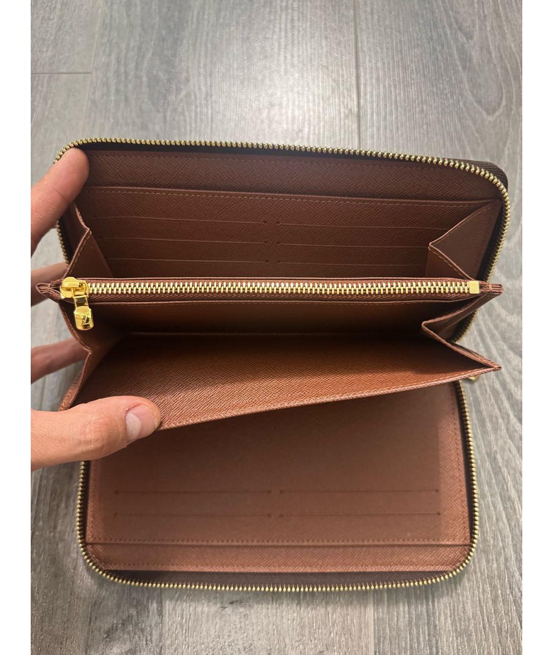 LOUIS VUITTON Коричневый кошелек, фото 7