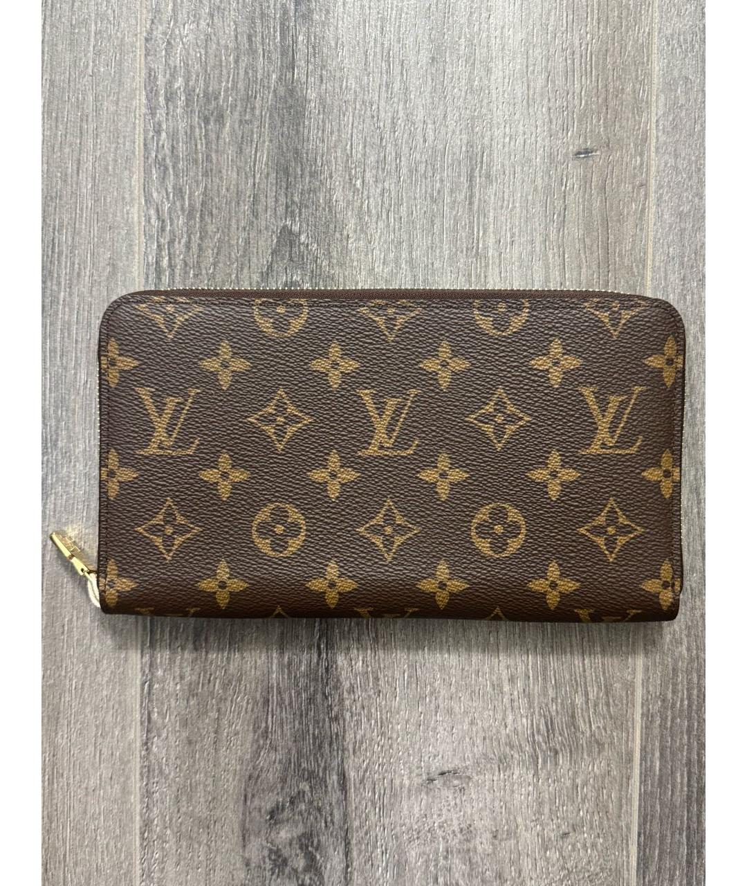 LOUIS VUITTON Коричневый кошелек, фото 8