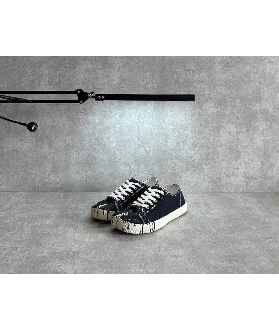 MAISON MARGIELA Черные кеды, фото 2