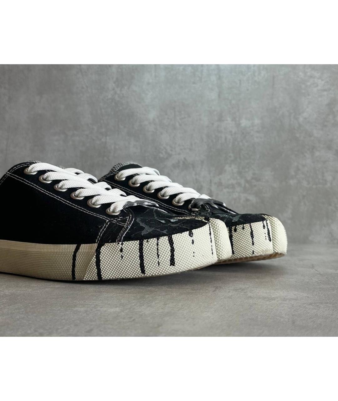 MAISON MARGIELA Черные кеды, фото 4